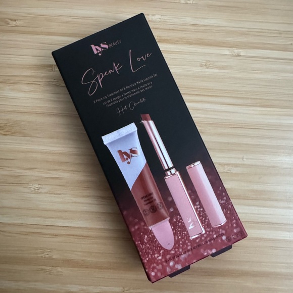 NEW Lys Speak Love Lip Treatment Oil and Moisture Matte Lipstick, Hot Chocolate - Picture 2 of 4